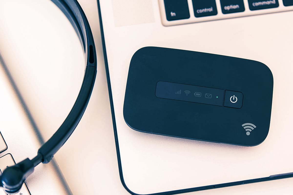 Click Telecom temporary business internet router ready for deployment