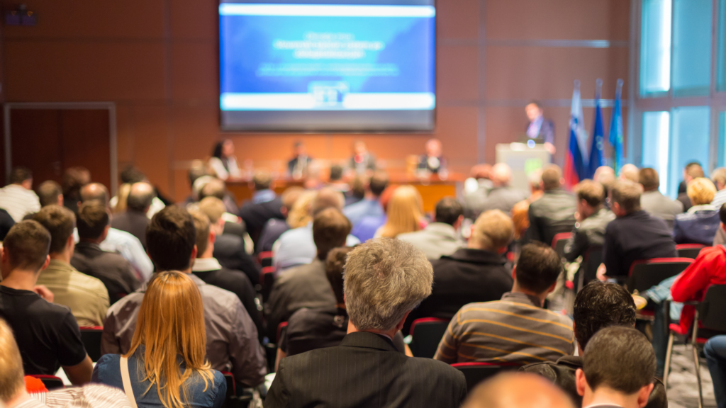 Conference with a live stream